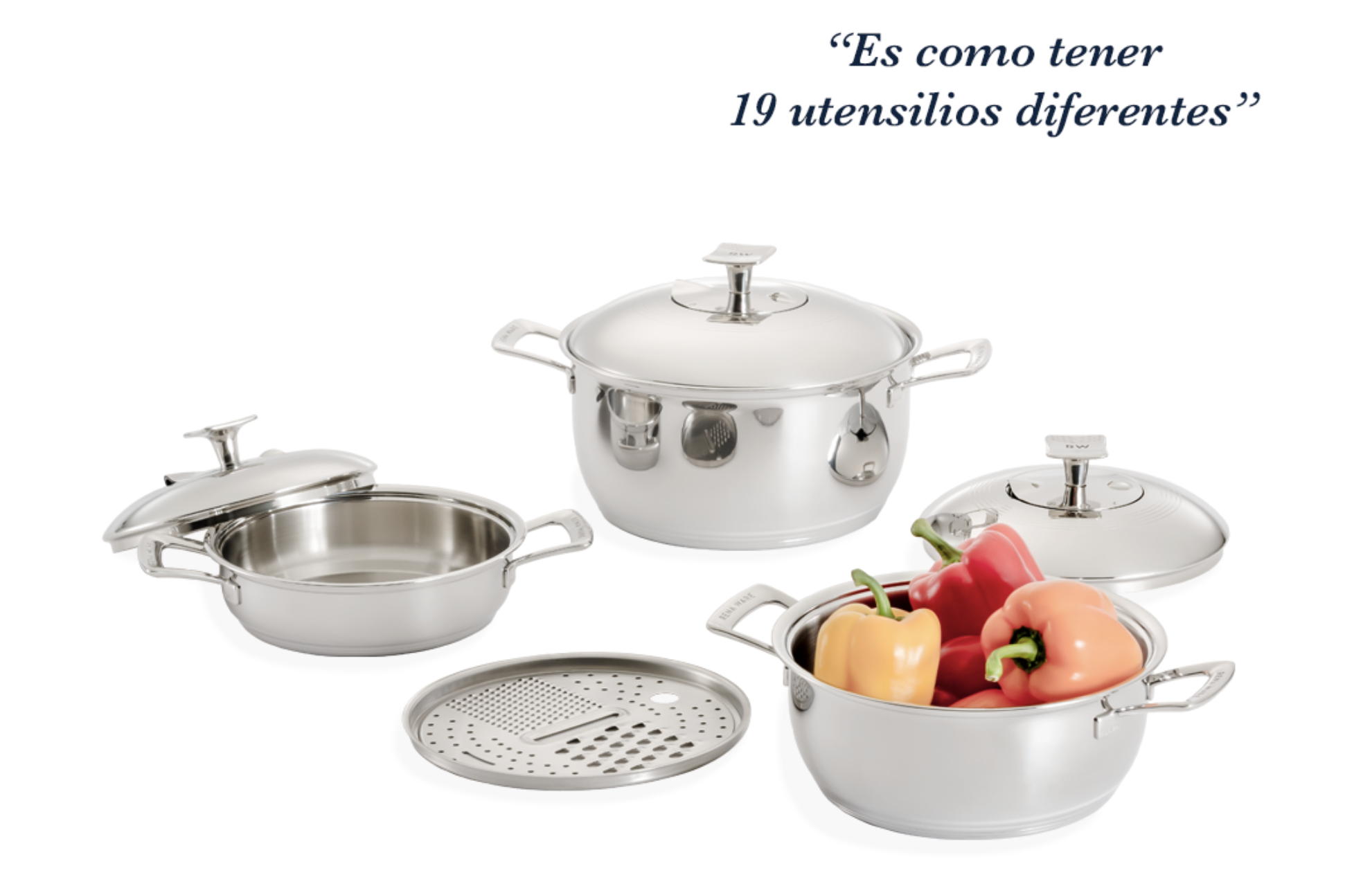 Juego Chef II de acero inoxidable